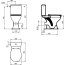 Ideal Standard Simplicity Miska WC kompakt stojąca 36,5x70 cm, biała E883201 - zdjęcie 4