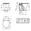 Ideal Standard Tesi Toaleta WC kompaktowa 55,5x36,5 cm AquaBlade czarny mat T0077V3 - zdjęcie 3