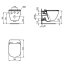 Ideal Standard Tesi Zestaw Toaleta WC 53,5x36,5 cm + deska wolnoopadająca czarny mat T0079V3+T3527V3 - zdjęcie 2