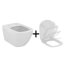 Ideal Standard Tesi Zestaw Toaleta WC AquaBlade bez kołnierza + deska wolnoopadająca Thin biała T007901+T352701 - zdjęcie 1