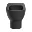 Ideal Standard Tesi Zestaw Toaleta WC stojąca AquaBlade bez kołnierza + deska wolnoopadająca Thin czarny mat T0077V3+T3527V3 - zdjęcie 5