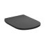 Ideal Standard Tesi Zestaw Toaleta WC stojąca AquaBlade bez kołnierza + deska wolnoopadająca Thin czarny mat T0077V3+T3527V3 - zdjęcie 10