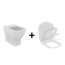 Ideal Standard Tesi Zestaw Toaleta WC stojąca AquaBlade bez kołnierza + deska wolnoopadająca Thin biały T007701+T352701 - zdjęcie 1