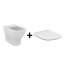 Ideal Standard Tesi Zestaw Toaleta WC stojąca AquaBlade bez kołnierza + deska zwykła Thin biały T007701+T352801 - zdjęcie 1