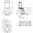 Ideal Standard Tesi Zestaw Toaleta WC AquaBlade bez kołnierza kompaktowa stojąca + spłuczka dopływ dolny + deska wolnoopadająca Thin biały mat T0087V1+T3568V1+T3527V1 - zdjęcie 2