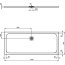 Ideal Standard Ultra Flat S Brodzik prostokątny 170х70 cm biały K8281FR - zdjęcie 2