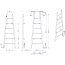 Instal Projekt Escada Electro 1 grzejnik elektryczny suszarka 60x160 cm biały mat ESCE1-60/160C34 - zdjęcie 3