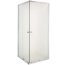 Invena Parla Kabina prysznicowa kwadratowa 80x80x180 cm drzwi przesuwne, profile chrom, szkło mrożone AK-48-181-O - zdjęcie 1