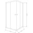 Invena Parla Kabina prysznicowa kwadratowa 90x90x180 cm drzwi przesuwne, profile chrom, szkło mrożone AK-48-191-O - zdjęcie 2