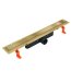 Jano Duo Odpływ liniowy 60 cm złoty szczotkowany GL5118GB - zdjęcie 1