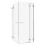 Radaway Euphoria KDD Drzwi prysznicowe uchylne 80x200 cm ze ścianką stałą prawe 383061-01R - zdjęcie 1