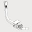 Kaldewei KA 4060 Specjalny zestaw odpływowo-przelewowy do Asymmetric Duo biały 687772040001 - zdjęcie 2
