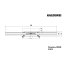 Kaldewei FlowLine Zero 1200 Ruszt do odpływu liniowego 120 cm biały mat 940100010711 - zdjęcie 3