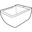 Keramag Xeno2 Bidet podwieszany 54x35 cm z otworem na baterię bez przelewu, biała 237050000 - zdjęcie 4