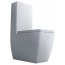 Kerasan Ego Zestaw Toaleta WC kompaktowa 60x35,5 cm z deską sedesową wolnoopadającą i spłuczką z mechanizmem, biały/chrom 3217+328801+318101+750990 - zdjęcie 5