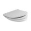 Kerasan Flo Deska WC wolnoopadająca Slim, biała zawiasy chrom 319101 - zdjęcie 1