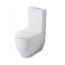 Kerasan Flo Zestaw Toaleta WC kompaktowa 60x36 cm + deska wolnoopadająca + spłuczka + mechanizm spłukujący biały/chrom 311701+319101+318101+750990 - zdjęcie 4