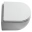 Kerasan Flo Zestaw Toaleta WC stojąca 48x36 cm z deską wolnoopadającą Slim, biały 311401+319101 - zdjęcie 3