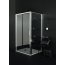 Kerasan NoLita Drzwi prysznicowe przesuwne do ścianki bocznej 100x200 cm, profile chrom szkło przejrzyste 745501 - zdjęcie 2