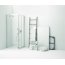 Kerasan NoLita Drzwi prysznicowe przesuwne narożne 100x200 cm z powłoką EasyClean, profile chrom szkło przejrzyste 745706 - zdjęcie 3