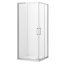 Kerasan NoLita Drzwi prysznicowe przesuwne narożne 100x200 cm z powłoką EasyClean, profile chrom szkło przejrzyste 745706 - zdjęcie 1