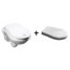 Kerasan Retro Zestaw Toaleta WC podwieszana 52x38 cm z deską sedesową zwykłą, biały 101501+109001 - zdjęcie 1