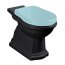 Kerasan Retro Toaleta WC stojąca kompakt odpływ pionowy czarny mat 101231 - zdjęcie 1