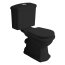 Kerasan Retro Toaleta WC stojąca kompakt odpływ pionowy czarny mat 101231 - zdjęcie 2