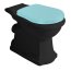 Kerasan Retro Toaleta WC stojąca kompakt odpływ poziomy czarny mat 101331 - zdjęcie 1