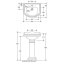Kerasan Retro Zestaw Umywalka wisząca 56x46,5 cm z postumentem, biały 104501+1070 - zdjęcie 3