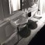 Kerasan Retro Umywalka wisząca 73x54 cm czarny połysk 104704 - zdjęcie 6
