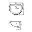 Kerasan Retro Umywalka wpuszczana w blat 50x41 cm, platynowa 103103 - zdjęcie 2