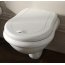 Kerasan Retro Zestaw Toaleta WC podwieszana 52x38 cm z deską sedesową wolnoopadającą, biały/czarny 101501+108804 - zdjęcie 2