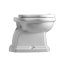 Kerasan Retro Zestaw Toaleta WC kompaktowa 59x38,5 cm + deska wolnoopadająca + spłuczka + mechanizm spłukujący biały/chrom 101001+108801+108201+750990+757190 - zdjęcie 3
