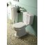 Kerasan Retro Zestaw Toaleta WC stojąca kompaktowa + spłuczka odpływ pionowy biały/chrom WCSET01-RETRO-SO - zdjęcie 2