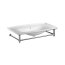 Kerasan The New Yorker Konsola pod umywalkę 89x46 cm chrom 927390 - zdjęcie 1