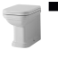 Kerasan Waldorf Miska WC stojąca 55x37cm, czarny połysk 411804 - zdjęcie 1