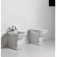 Kerasan Waldorf Miska WC stojąca 55x37cm, czarny połysk 411804 - zdjęcie 2