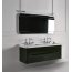 Kerasan Waldorf Szafka pod umywalkę 144x50x51cm z dwoma szufladami i dwoma drzwiczkami, biała matowa 919130 - zdjęcie 2