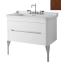 Kerasan Waldorf Szafka pod umywalkę 94x50x51cm z jedną szufladą i jednymi drzwiczkami, orzech 919246 - zdjęcie 1