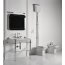 Kerasan Waldorf Umywalka wisząca 80x55cm, z przelewem, z otworem, biała wykończenie chrom 4141K1 - zdjęcie 3