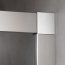Kermi Nica Drzwi przesuwne 100x200 cm lewe profile srebro wysoki połysk szkło przezroczyste NIL2L10020VPK - zdjęcie 3