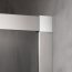 Kermi Nica Drzwi przesuwne 130x200 cm lewe profile srebro wysoki połysk szkło przezroczyste NID2L13020VPK - zdjęcie 5