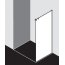 Kermi Nica Ścianka boczna 100x200 cm prawa profile srebro wysoki połysk szkło przezroczyste NITWR10020VPK - zdjęcie 3