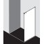 Kermi Nica Ścianka boczna 75x200 cm prawa profile srebro wysoki połysk szkło przezroczyste NITWR07820VPK - zdjęcie 3