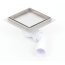 Kesmet Point Odpływ prysznicowy punktowy 15x15 cm typu KF stal nierdzewna 150x150KF_p - zdjęcie 6