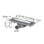 Kessel Linearis Compact Odpływ liniowy 65 cm srebrny 45600.62M - zdjęcie 2
