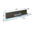 Kessel Scada Odpływ prysznicowy ścienny z modułem 90x20 cm i pokrywą Wave, stal nierdzewna/szary 48001.03 - zdjęcie 3