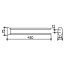 Keuco City.2 Wieszak na ręcznik podwójny 43 cm chrom 02718010000 - zdjęcie 2
