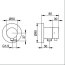 Keuco Ixmo Podtynkowy dwudrożny zawór odcinająco przestawny DN15 aluminium 59557171101 - zdjęcie 2